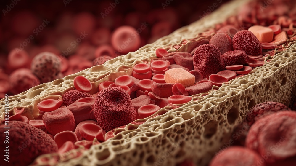 Illustration Stock National Sickle Cell Awareness Month. 3D rendered ...