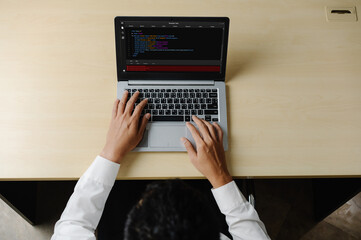 software development programming on computer screen for modish application and program coding