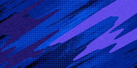 Wall Mural - blue color pattern gradient grunge texture background. dots pop art comics sport style vector illust