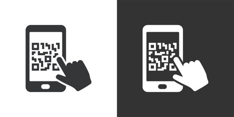 Barcode icon. Solid glyph series icon