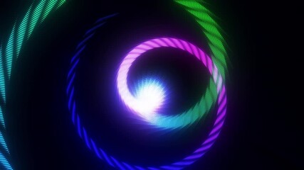 Wall Mural - abstract wave as smart grid background with blurred effect and rgb colors split. plexus lines and do