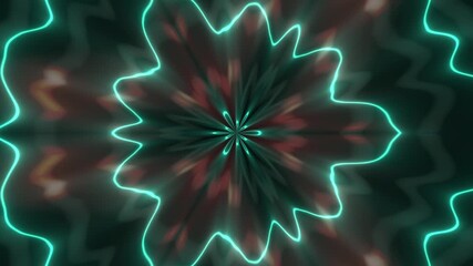 Wall Mural - abstract wave as smart grid background with blurred effect and rgb colors split. plexus lines and do