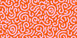© Manu - Abstract pink squiggly lines pattern on a vibrant orange background