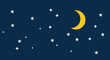 © nhpvect02 - Vector Illustration of a Night Sky with Moon and Stars