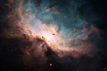 Wall Mural - cosmic wonder: dark nebula revealing enigmatic celestial beauty in the vastness of space