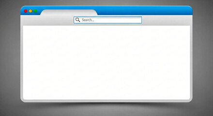 Browser Window Mockup: Clean Interface for Web Design