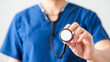 © Elena - Doctor is holding a stethoscope