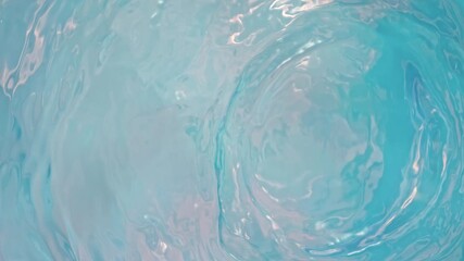 Wall Mural - super slow motion abstract shot of gently rippling light blue water background at 1000fps.