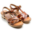 © qamar - a pair of stylish comfort brown female sandals