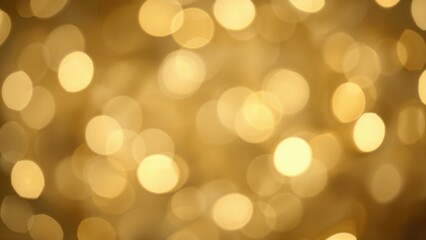 Wall Mural - Blurred golden lights creating a textured festive party backdrop