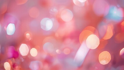 Wall Mural - soft vibrant bokeh with colorful abstract hues for backdrop