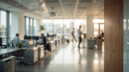 Wall Mural - gorgeous soft-focus business area background - indoor office