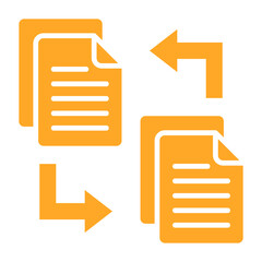 Wall Mural - file transfer icon