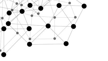 Wall Mural - abstract technology dot and line connection digital hi tech design concept background. space for tex
