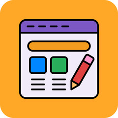 Wall Mural - Web design Icon