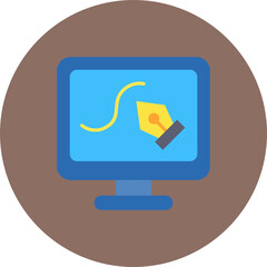 Wall Mural - computer screen icon