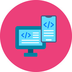 Wall Mural - responsive design icon