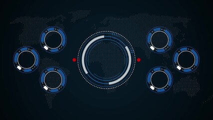 ISO 9001 Central Bank Digital Currency Concept. Business, Technology, Internet and network concept .Digital currency central banks, doodle-style icon scheme, 4K animated video
