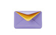 © mustafiz - A purple envelope with a yellow interior, marked with the word DELIVERED, symbolizing communication