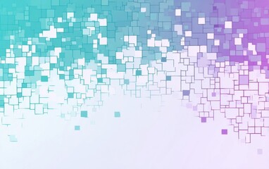 Canvas Print - abstract colorful pattern of gradient squares with soft background