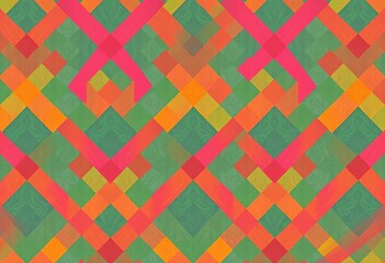 Wall Mural - vibrant geometric rhombus summer patterns, seamless vector textures, colorful, trendy