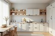 © Vera - Installing Wooden Cabinets in a White Modular Kitchen