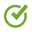 © lumerb - Flat Green Checkmark in Circle Website and App Icon