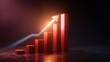 © WS Studio 1985 - Ascending Bar Chart: A captivating representation of growth and success, a bar chart ascends with determination, its upward arrow signifying progress and achievement.