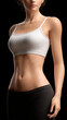 © Pisahouse - Skin problem, Postpartum abdomen with stretch marks in high-resolution for realistic stock imagery.