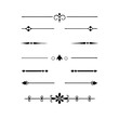 © Md Shahid  - Set of Vintage decorative lines. text dividers. Line border. Lines separators, Borders, Vintage dividers, Underline elements. Divider set vector. Vector illustration.Line dividers.
