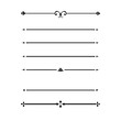 © Md Shahid  - Set of Vintage decorative lines. text dividers. Line border. Lines separators, Borders, Vintage dividers, Underline elements. Divider set vector. Vector illustration.Line dividers.