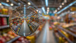 © Ihsanfir - Supermarket Aisle Seen through a Glass Sphere