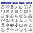 © Babla - Childrens Toys And Playtime Icons bear balloon