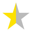 © 　Coro - Half star simple illustration