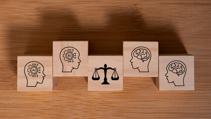 AI ethics or AI Law concept. Developing AI codes of ethics. Compliance, regulation, standard , business policy and responsibility for guarding against unintended bias in machine learning algorithms