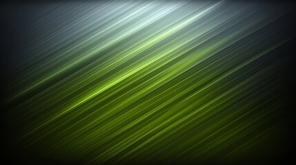 Wall Mural - Green and black striped background with a white dot in the middle. The background is a gradient of green and black stripes