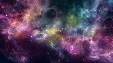 Cosmic space and stars, color cosmic abstract background.  Abstract space background for meditation. 