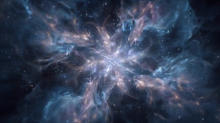 Cosmic space and stars, computer generated abstract background. Colorful space background. Abstract space background for meditation. 