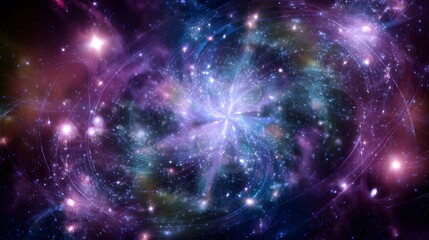 Wall Mural - Abstract fractal. Fractal art background for creative design. Abstract space background. 