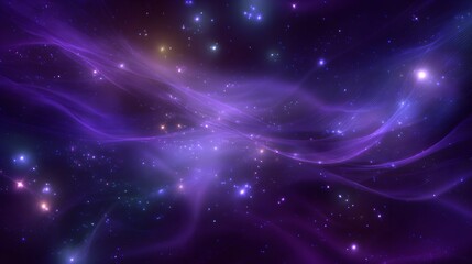 Wall Mural - Purple abstract fractal background. Fantasy fractal texture. Abstract cosmos background for meditations. 