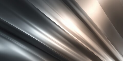 Wall Mural - silver and gray diagonal light beams with glossy reflections for modern design