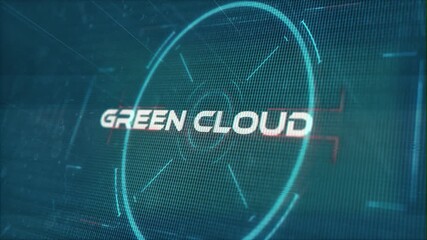Green Cloud words in Techno Sci-Fi