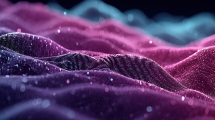 Wall Mural - Abstract Shimmering Particle Network Background