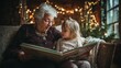 © lmot11 - A cozy moment of a grandmother reading a storybook to her granddaughter showing love and continuity