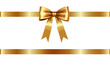 © Jessada Boonlao - Gold Ribbon with Decorative Bow – Shiny Gift Wrapping