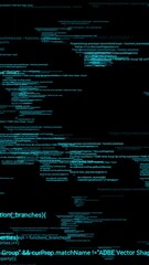 Flying animation of digital data information abstract background, digital code number abstract background, encrypted data technology concept