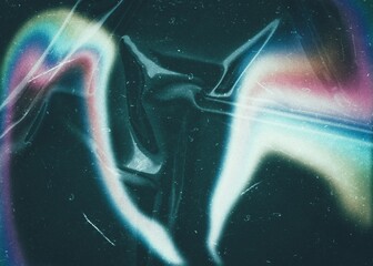 Wall Mural - abstract grainy light leaks photo overlay effect, film grain texture filter with scratches noise dus