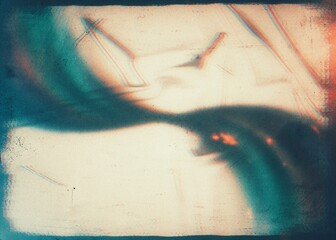 Wall Mural - abstract grainy light leaks photo overlay effect, film grain texture filter with scratches noise dus