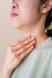 © Ton Photographer4289 - Woman with sore throat inflamed tonsils from influenza symptoms. Healthcare and Medical concept