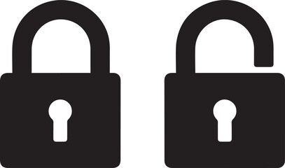 Open and closed lock icon